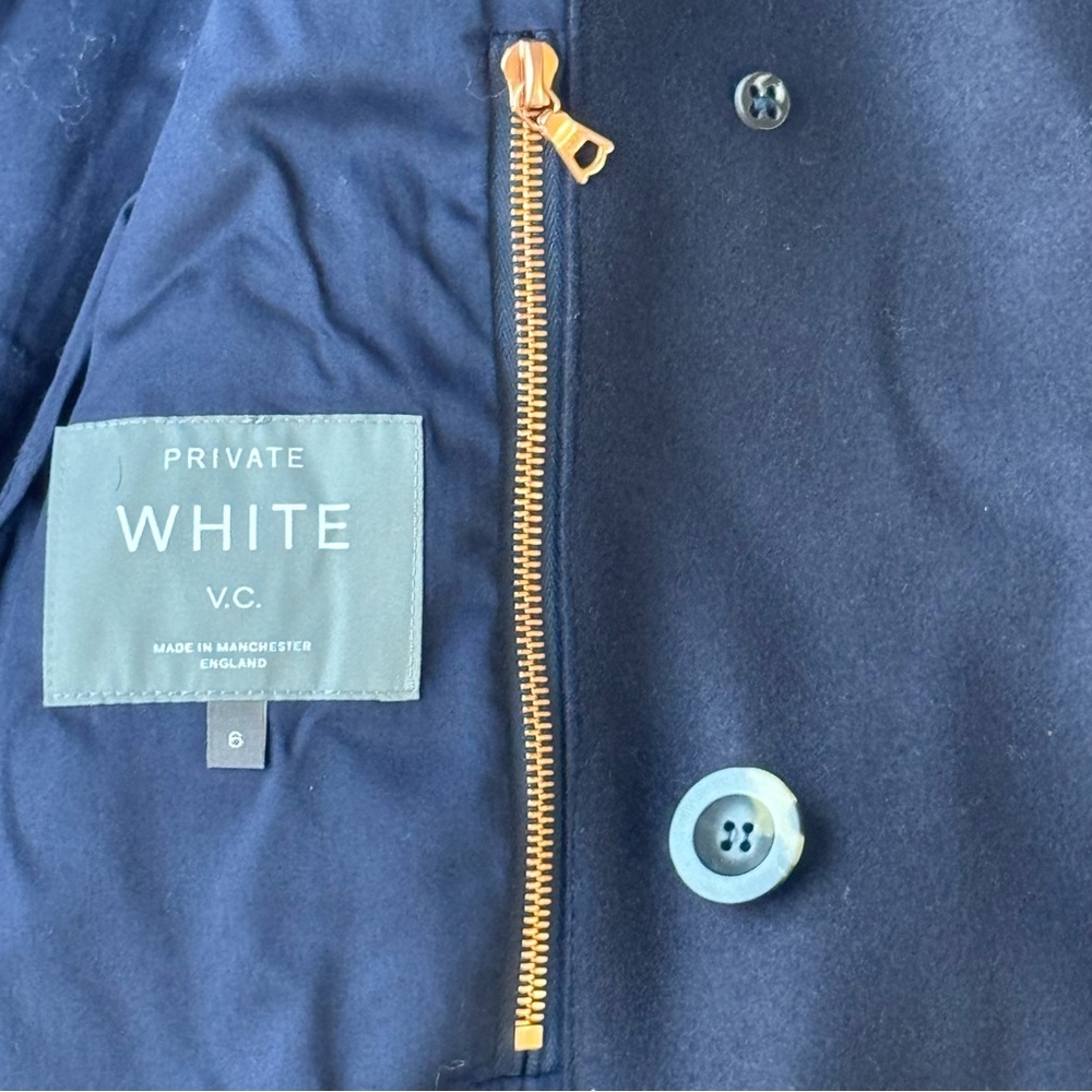 Private White Peacoat, 100% Wool Double Breasted Coat, Made in England, New, NWT - Picture 11 of 14